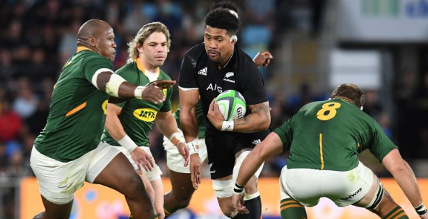 Les Springboks affrontent les All Blacks lors du premier match du championnat de rugby